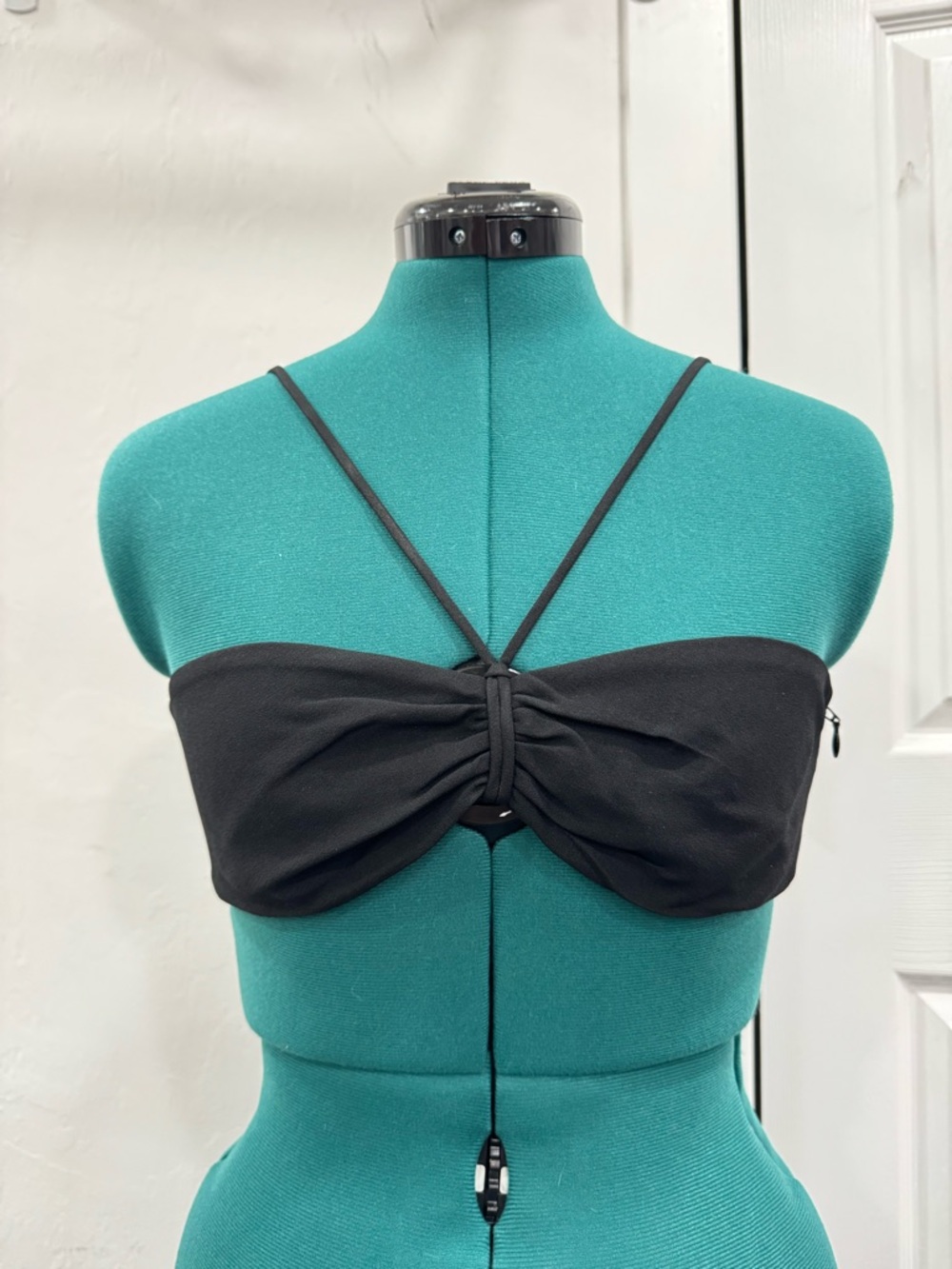 Emporio Armani Black Strap Detail Top